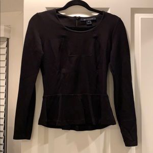 French Connection peplum top